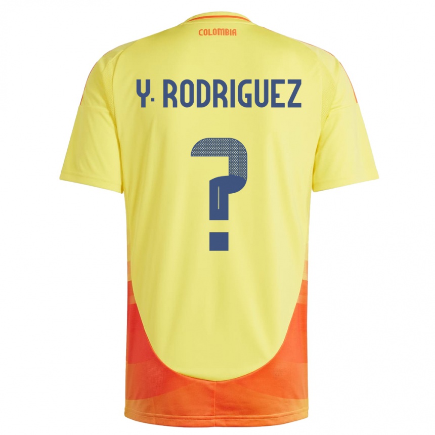 Niño Fútbol Camiseta Colombia Yefrei Rodríguez #0 Amarillo 1ª Equipación 24-26