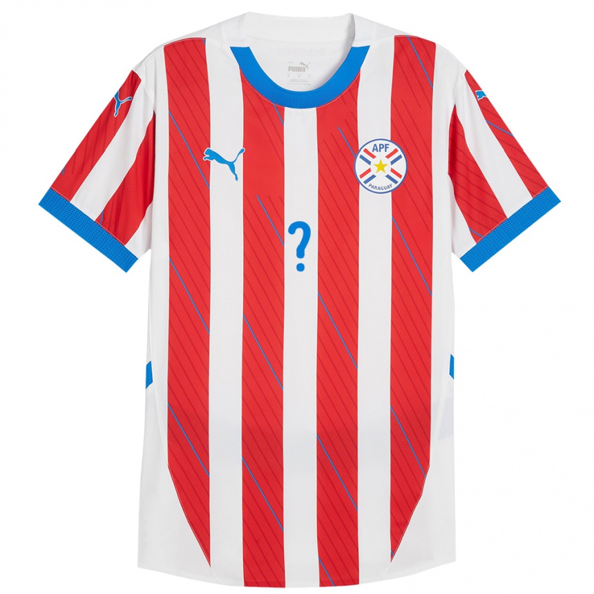 Niño Fútbol Camiseta Paraguay Junior Noguera #0 Blanco Rojo 1ª Equipación 24-26