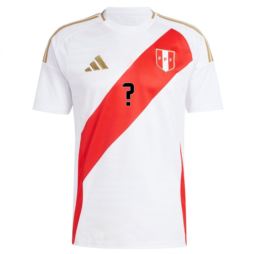 Niño Fútbol Camiseta Perú Juan Martínez #0 Blanco 1ª Equipación 24-26