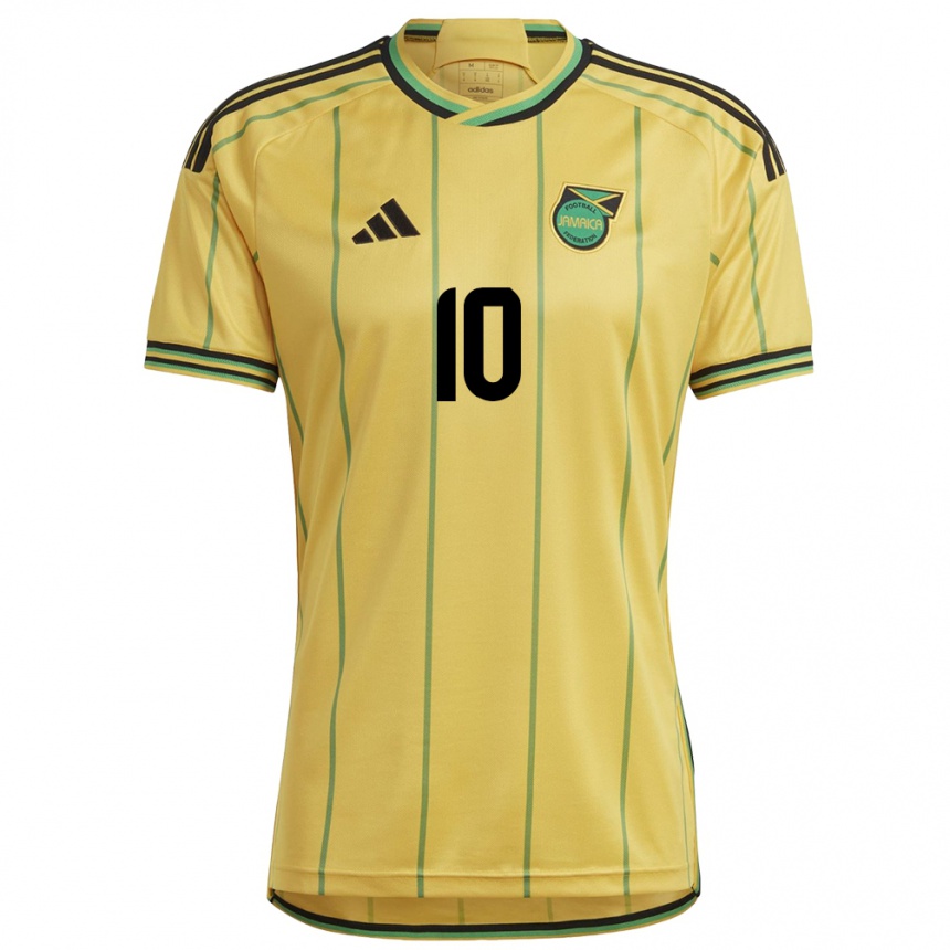 Niño Fútbol Camiseta Jamaica Jody Brown #10 Amarillo 1ª Equipación 24-26