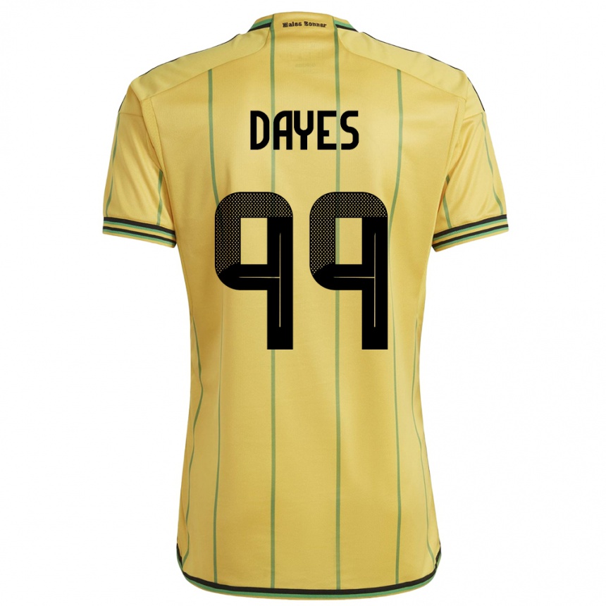 Niño Fútbol Camiseta Jamaica Malikae Dayes #99 Amarillo 1ª Equipación 24-26