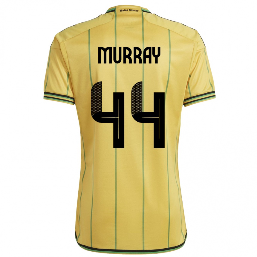 Niño Fútbol Camiseta Jamaica Satara Murray #44 Amarillo 1ª Equipación 24-26