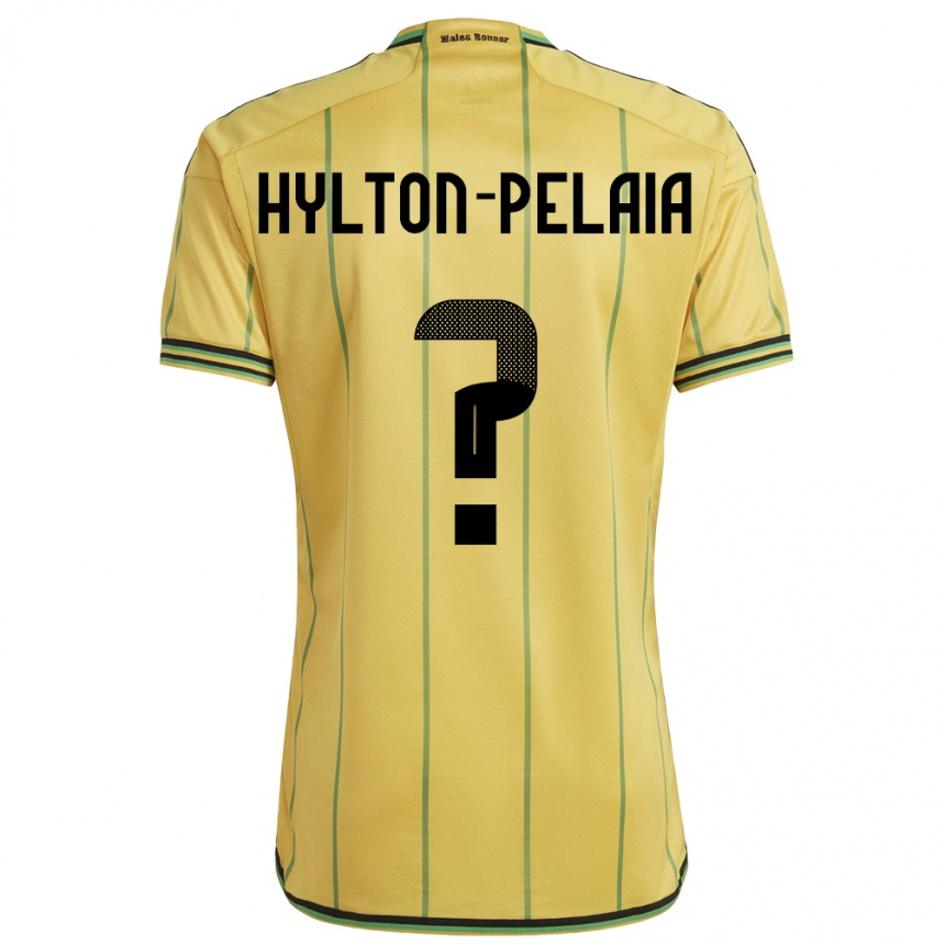 Niño Fútbol Camiseta Jamaica Jayda Hylton-Pelaia #0 Amarillo 1ª Equipación 24-26