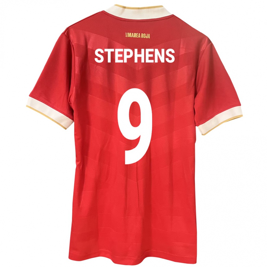 Niño Fútbol Camiseta Panamá Alfredo Stephens #9 Rojo 1ª Equipación 24-26