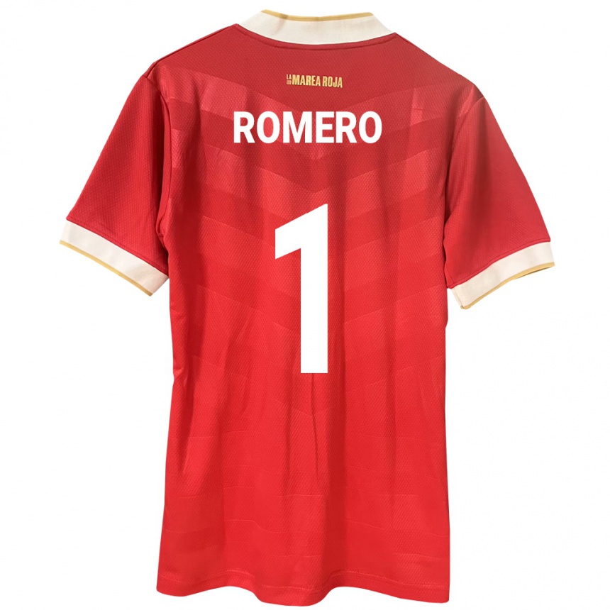 Niño Fútbol Camiseta Panamá Manuel Romero #1 Rojo 1ª Equipación 24-26