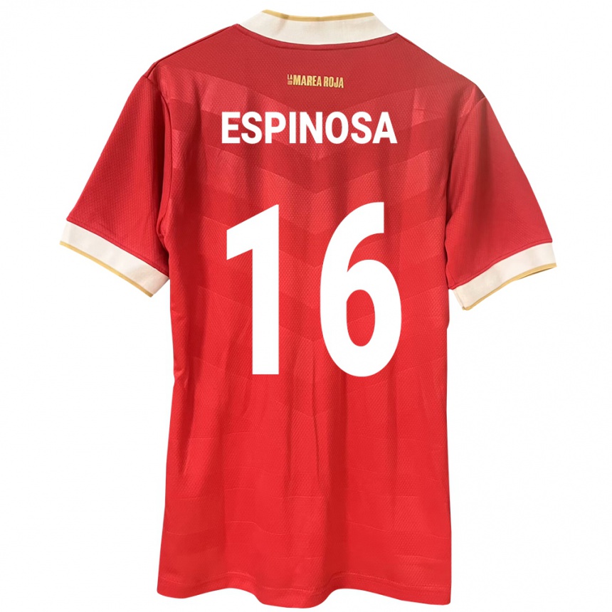 Niño Fútbol Camiseta Panamá Rebeca Espinosa #16 Rojo 1ª Equipación 24-26