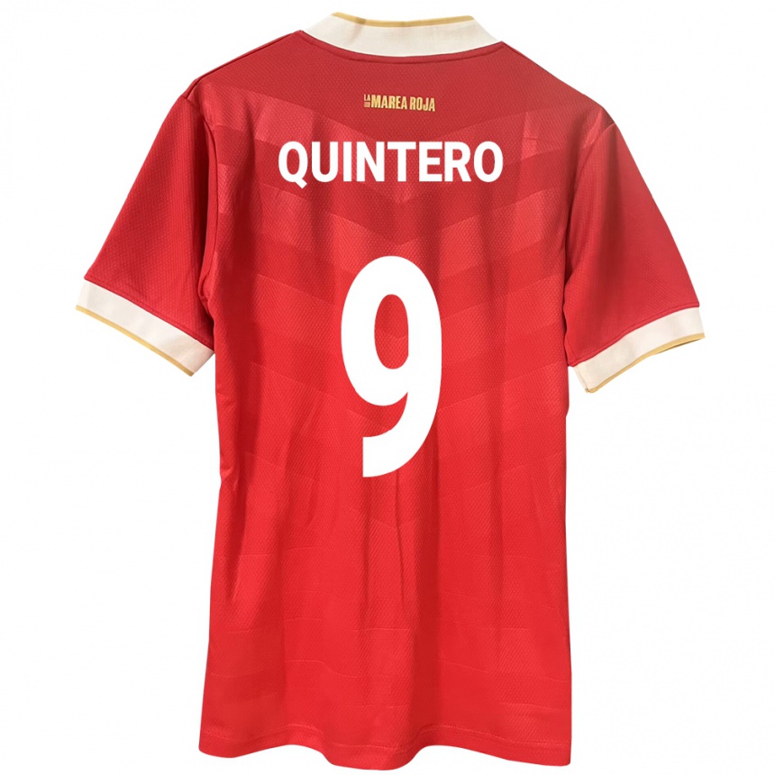 Niño Fútbol Camiseta Panamá Ana Quintero #9 Rojo 1ª Equipación 24-26