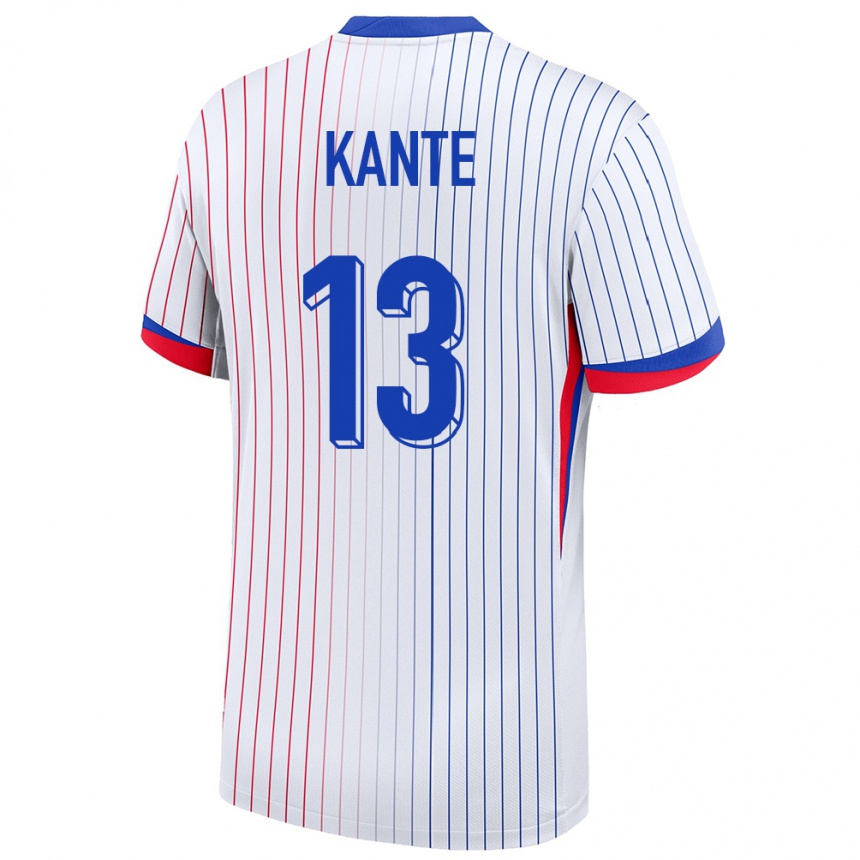 Niño Fútbol Camiseta Francia N Golo Kante #13 Blanco 2ª Equipación 24-26