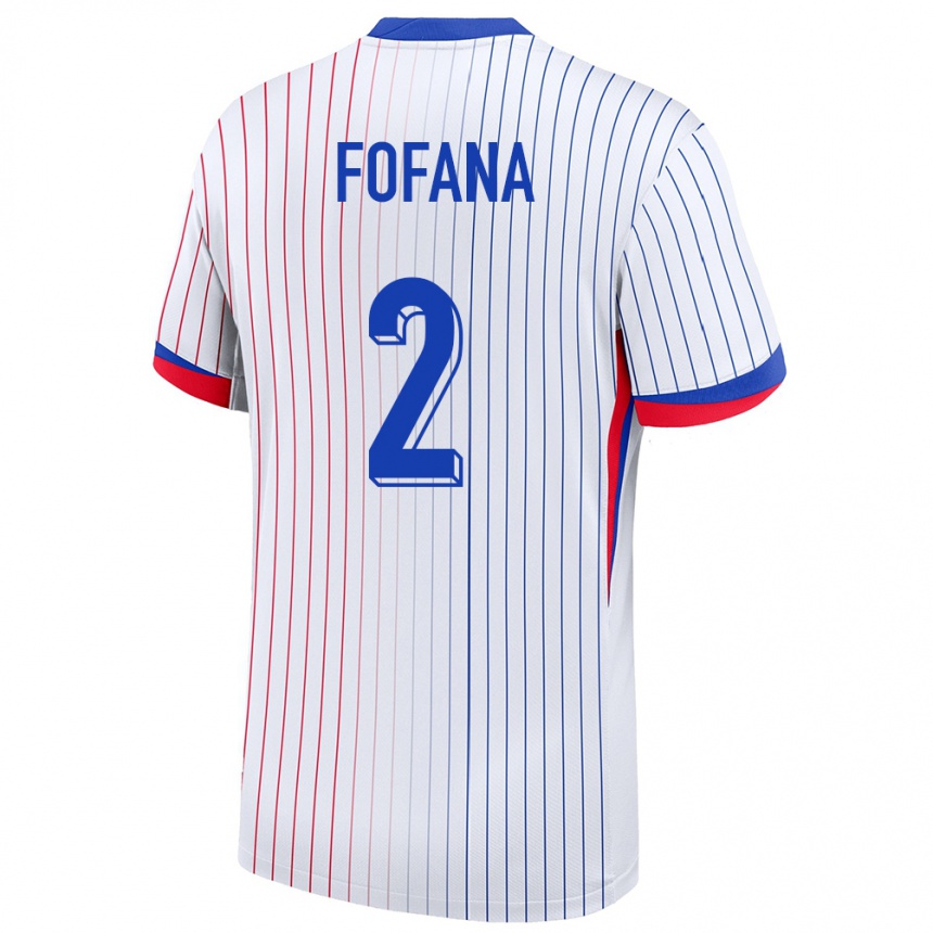 Niño Fútbol Camiseta Francia Wesley Fofana #2 Blanco 2ª Equipación 24-26