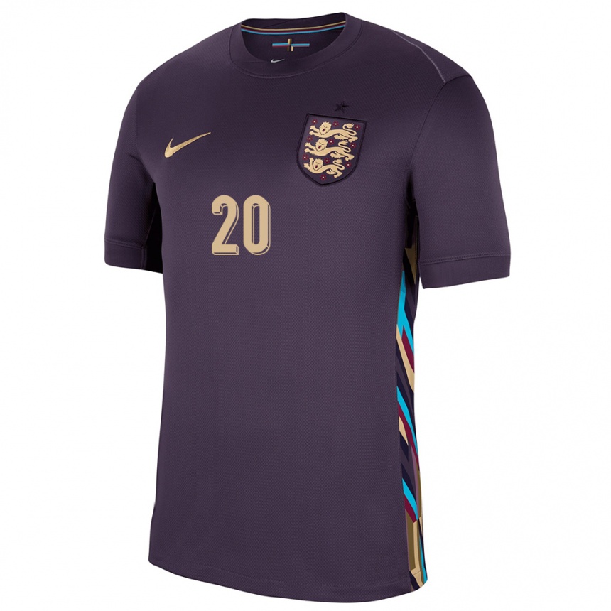 Niño Fútbol Camiseta Inglaterra Demi Stokes #20 Pasa Oscura 2ª Equipación 24-26