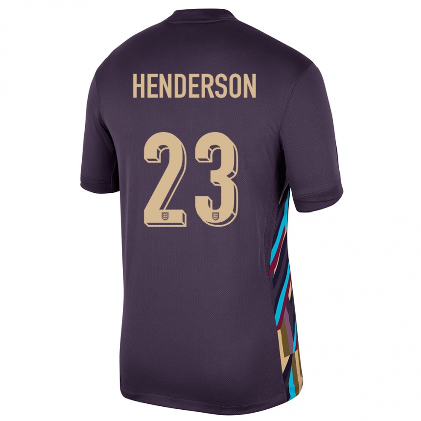 Niño Fútbol Camiseta Inglaterra Dean Henderson #23 Pasa Oscura 2ª Equipación 24-26