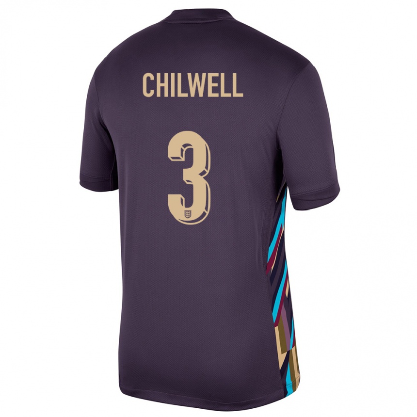 Niño Fútbol Camiseta Inglaterra Ben Chilwell #3 Pasa Oscura 2ª Equipación 24-26