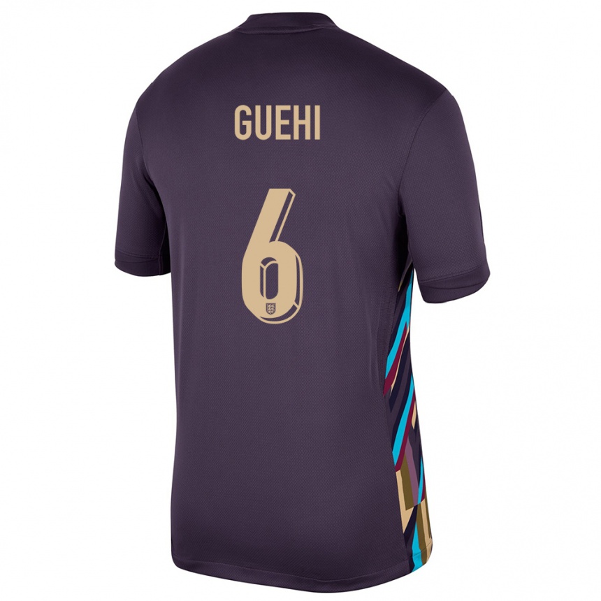 Niño Fútbol Camiseta Inglaterra Marc Guehi #6 Pasa Oscura 2ª Equipación 24-26