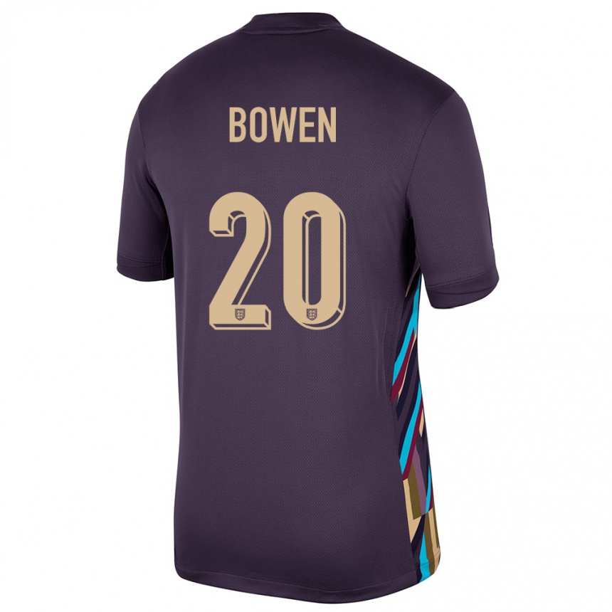 Niño Fútbol Camiseta Inglaterra Jarrod Bowen #20 Pasa Oscura 2ª Equipación 24-26