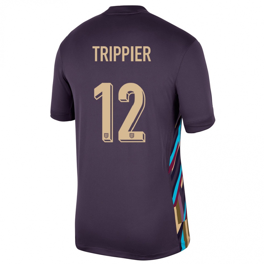 Niño Fútbol Camiseta Inglaterra Kieran Trippier #12 Pasa Oscura 2ª Equipación 24-26