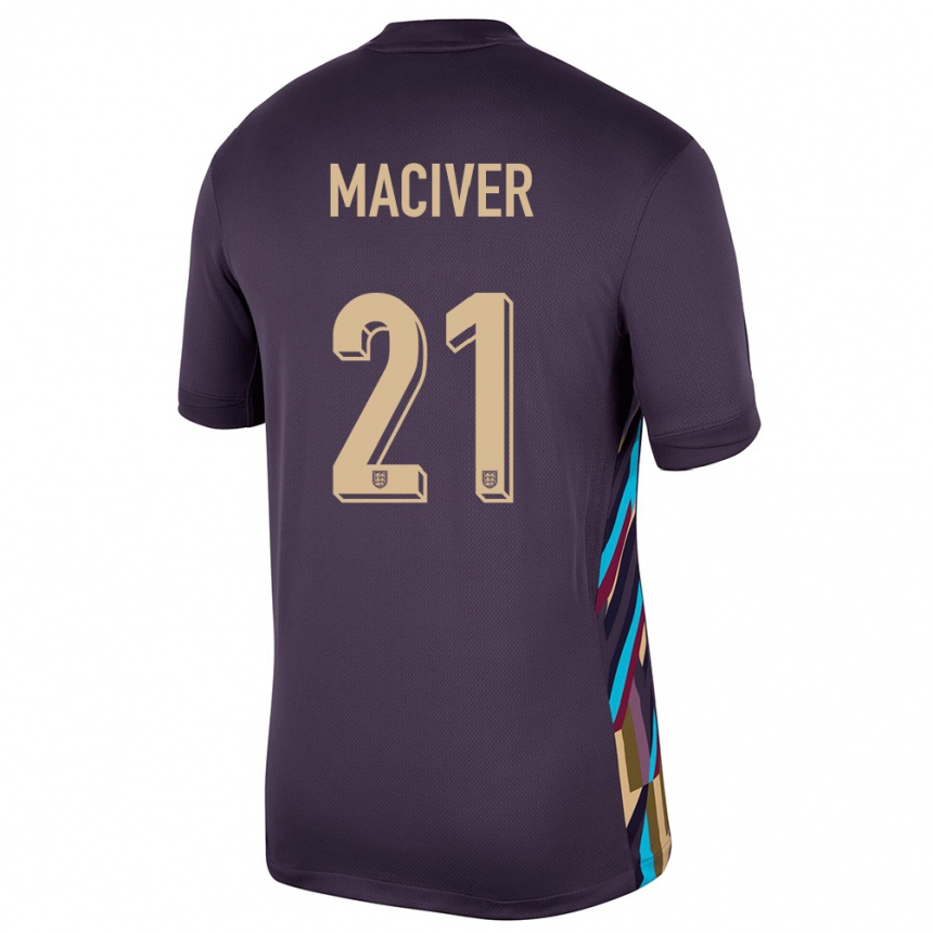 Niño Fútbol Camiseta Inglaterra Sandy Maciver #21 Pasa Oscura 2ª Equipación 24-26