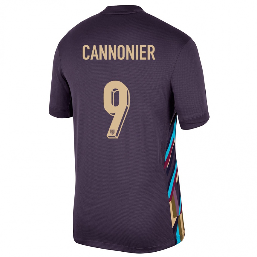 Niño Fútbol Camiseta Inglaterra Oakley Cannonier #9 Pasa Oscura 2ª Equipación 24-26