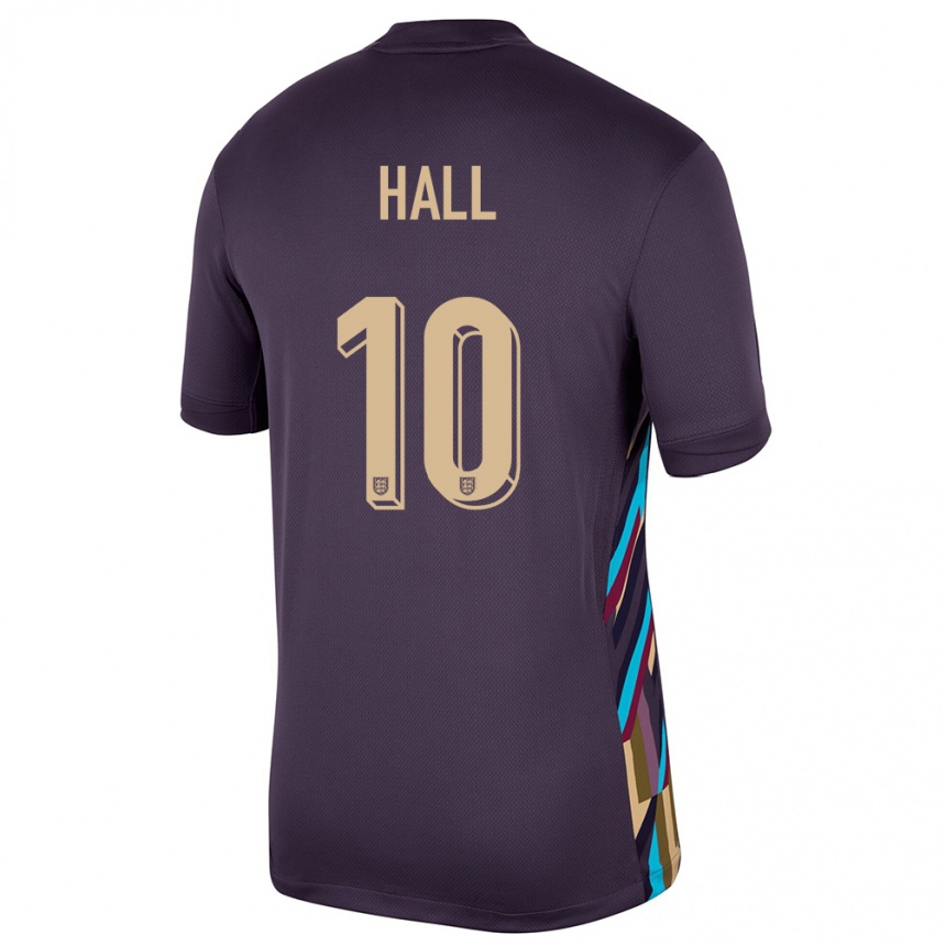 Niño Fútbol Camiseta Inglaterra George Hall #10 Pasa Oscura 2ª Equipación 24-26