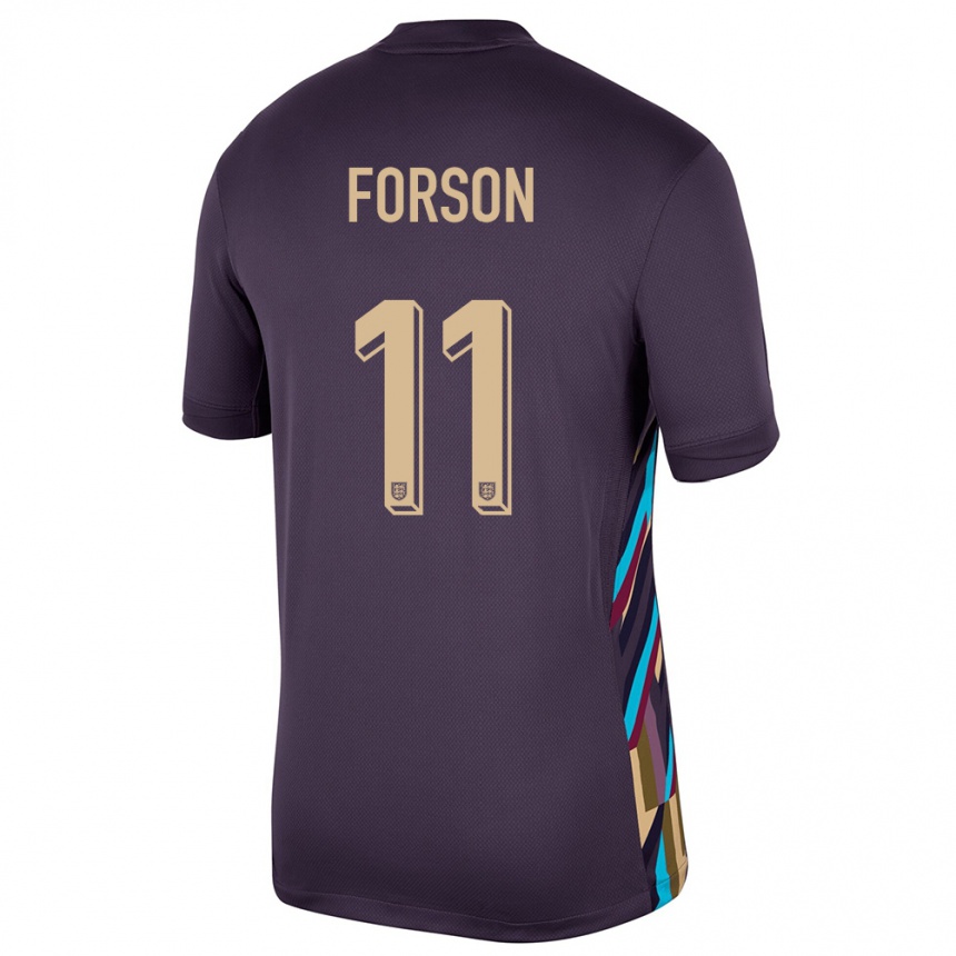 Niño Fútbol Camiseta Inglaterra Omari Forson #11 Pasa Oscura 2ª Equipación 24-26