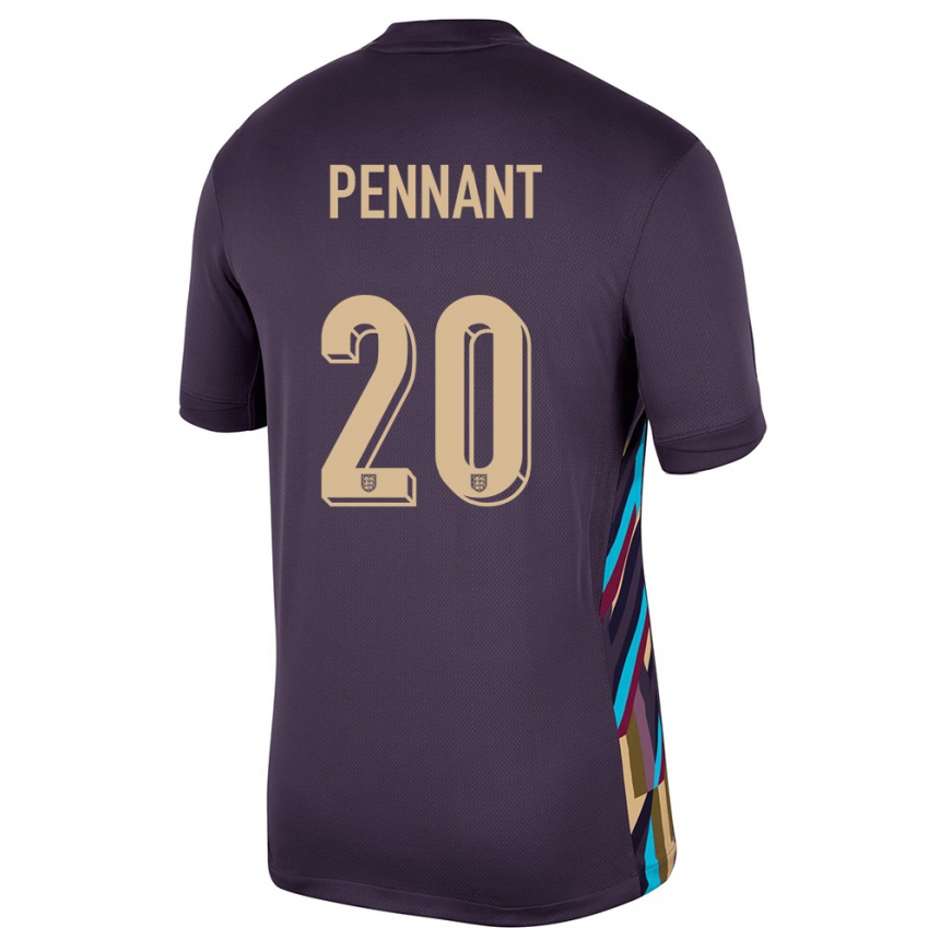 Niño Fútbol Camiseta Inglaterra Kian Pennant #20 Pasa Oscura 2ª Equipación 24-26