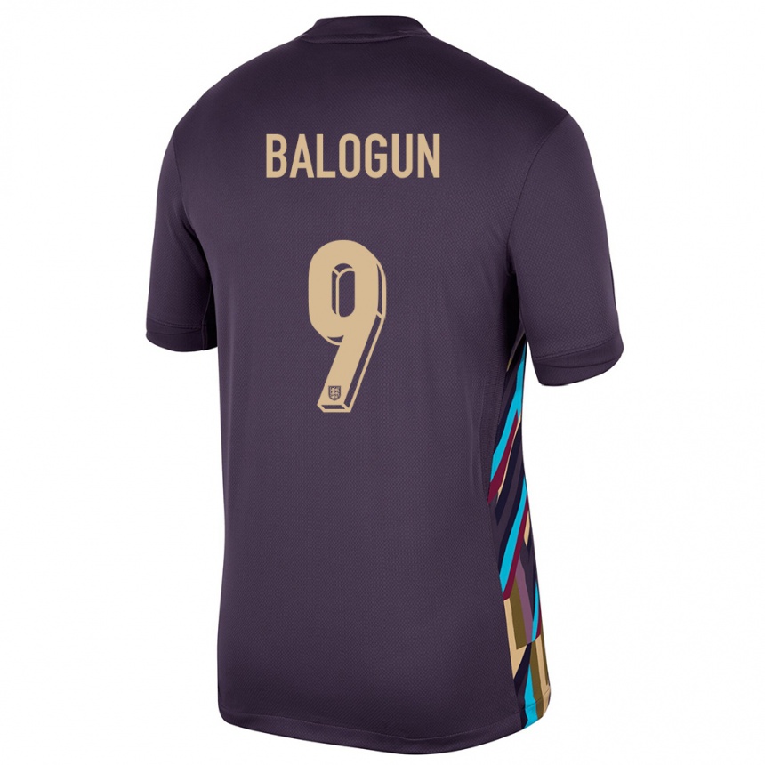 Niño Fútbol Camiseta Inglaterra Folarin Balogun #9 Pasa Oscura 2ª Equipación 24-26