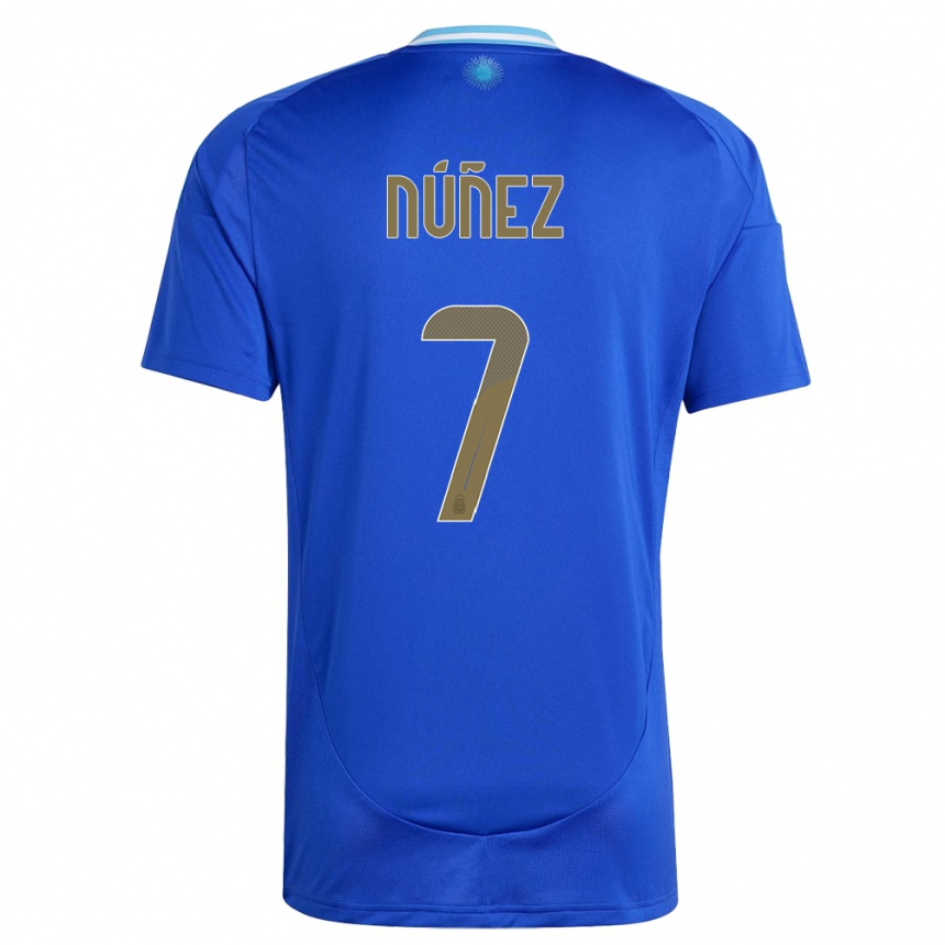 Niño Fútbol Camiseta Argentina Romina Nunez #7 Azul 2ª Equipación 24-26