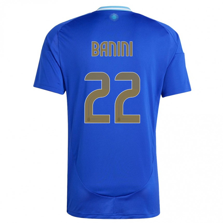 Niño Fútbol Camiseta Argentina Estefania Banini #22 Azul 2ª Equipación 24-26