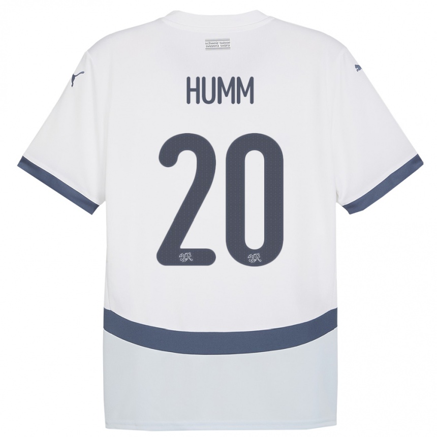 Niño Fútbol Camiseta Suiza Fabienne Humm #20 Blanco 2ª Equipación 24-26