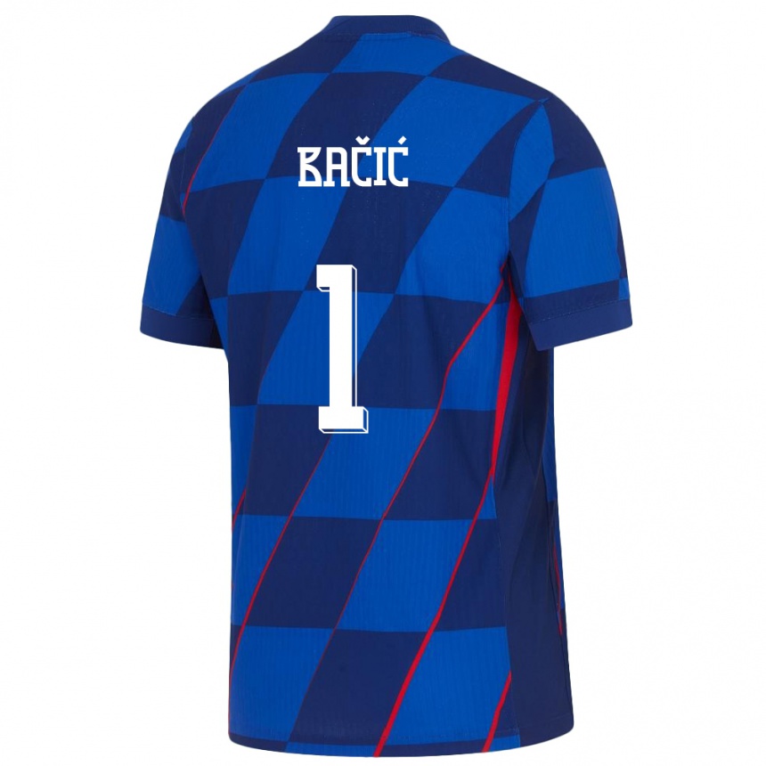 Niño Fútbol Camiseta Croacia Doris Bacic #1 Azul 2ª Equipación 24-26