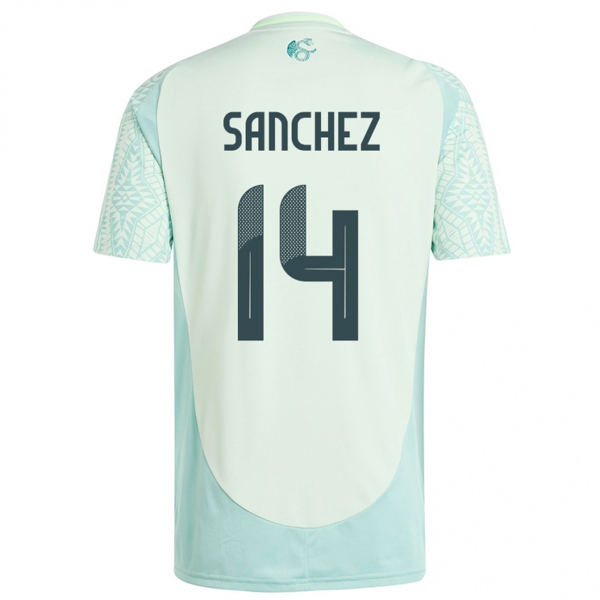 Niño Fútbol Camiseta México Erick Sanchez #14 Lino Verde 2ª Equipación 24-26