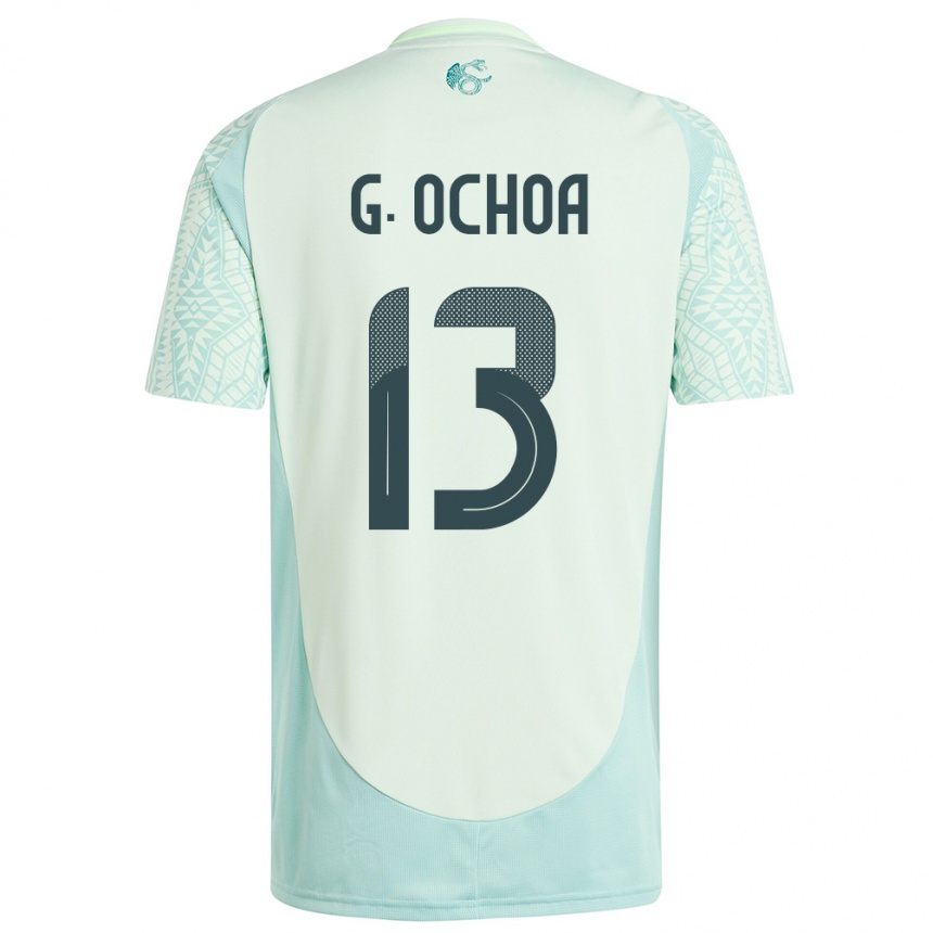 Niño Fútbol Camiseta México Guillermo Ochoa #13 Lino Verde 2ª Equipación 24-26