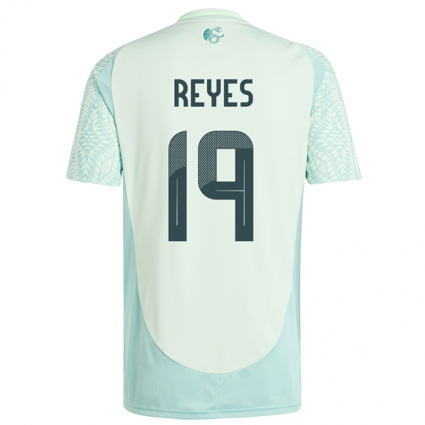 Niño Fútbol Camiseta México Israel Reyes #19 Lino Verde 2ª Equipación 24-26