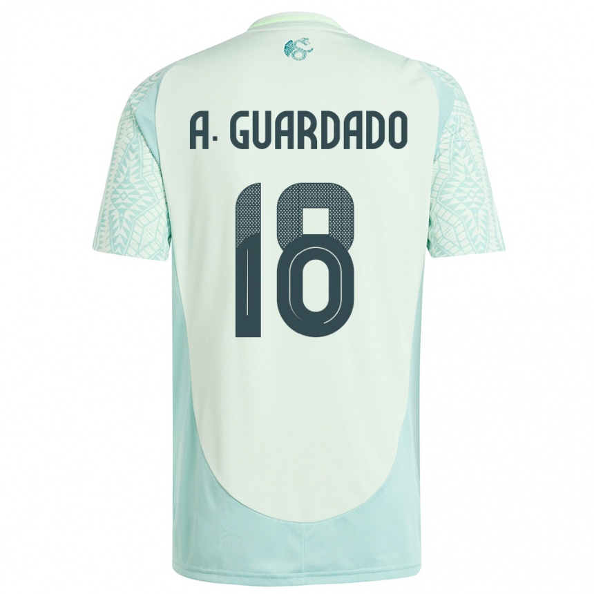 Niño Fútbol Camiseta México Andres Guardado #18 Lino Verde 2ª Equipación 24-26