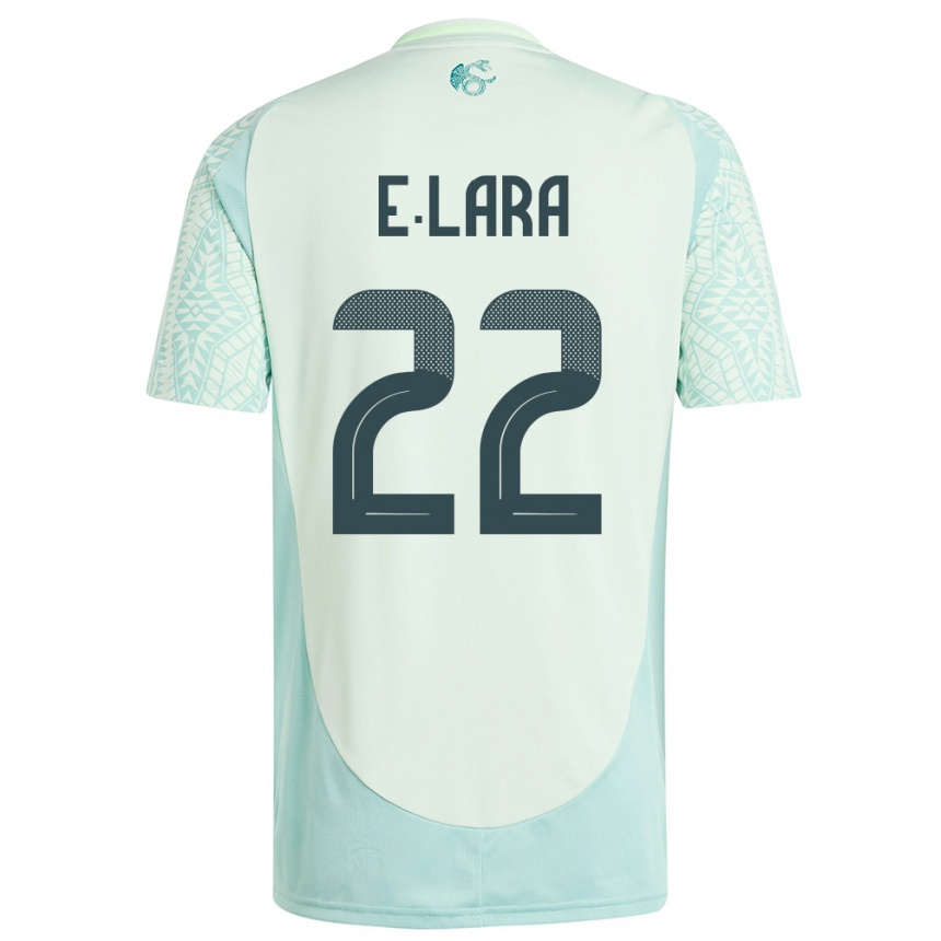 Niño Fútbol Camiseta México Emilio Lara #22 Lino Verde 2ª Equipación 24-26