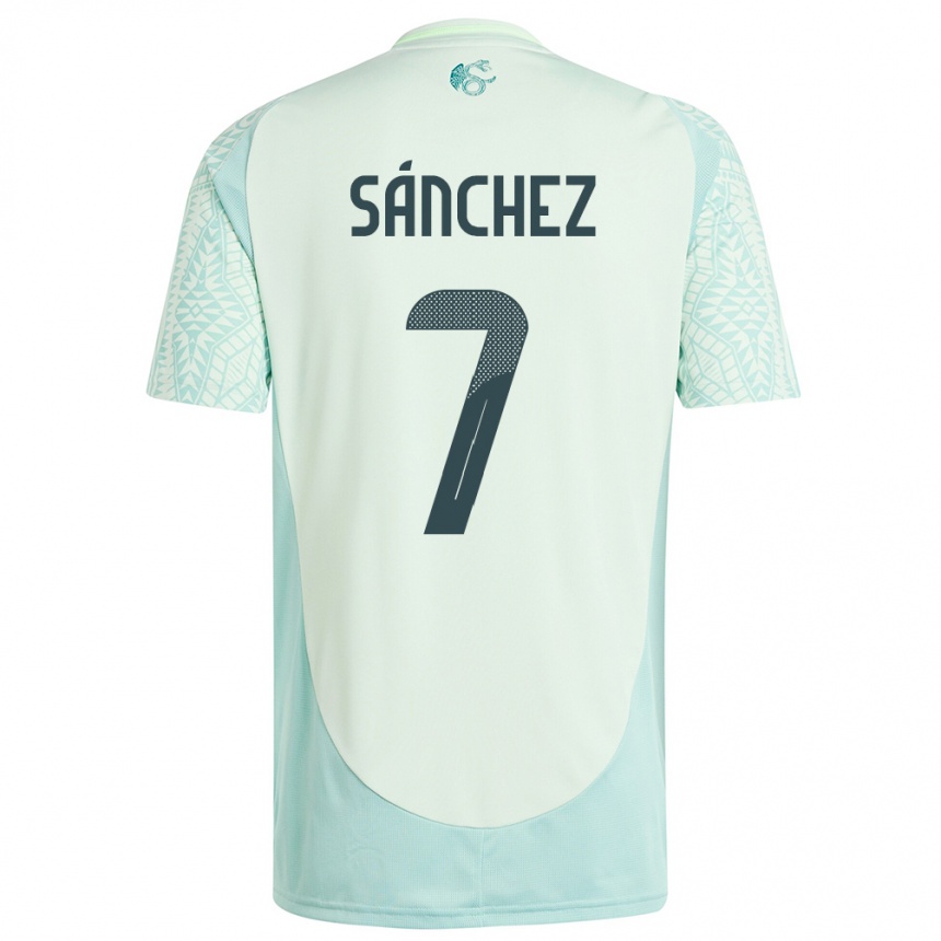 Niño Fútbol Camiseta México Maria Sanchez #7 Lino Verde 2ª Equipación 24-26