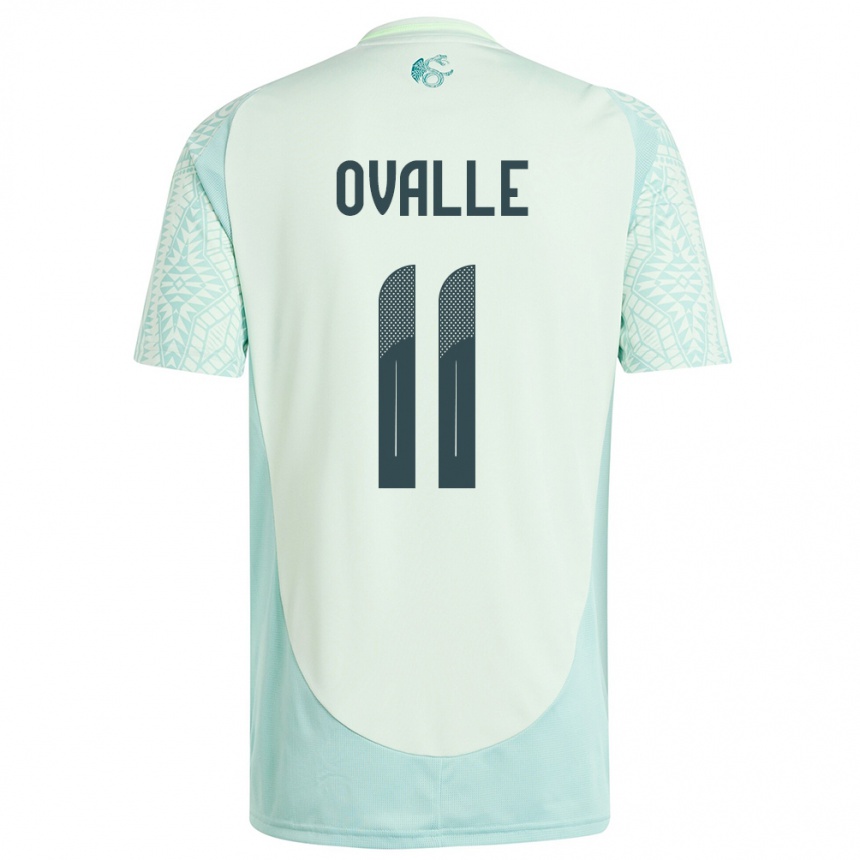 Niño Fútbol Camiseta México Lizbeth Ovalle #11 Lino Verde 2ª Equipación 24-26