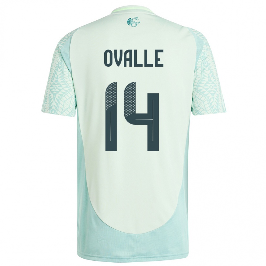 Niño Fútbol Camiseta México Jacqueline Ovalle #14 Lino Verde 2ª Equipación 24-26