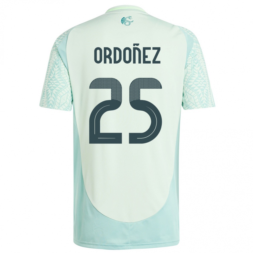 Niño Fútbol Camiseta México Diana Ordonez #25 Lino Verde 2ª Equipación 24-26