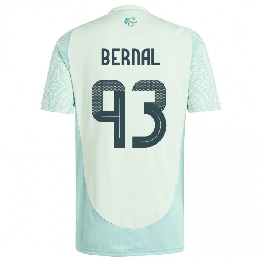 Niño Fútbol Camiseta México Rebeca Bernal #93 Lino Verde 2ª Equipación 24-26