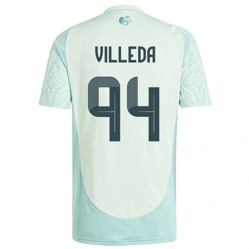 Niño Fútbol Camiseta México Melany Villeda #94 Lino Verde 2ª Equipación 24-26