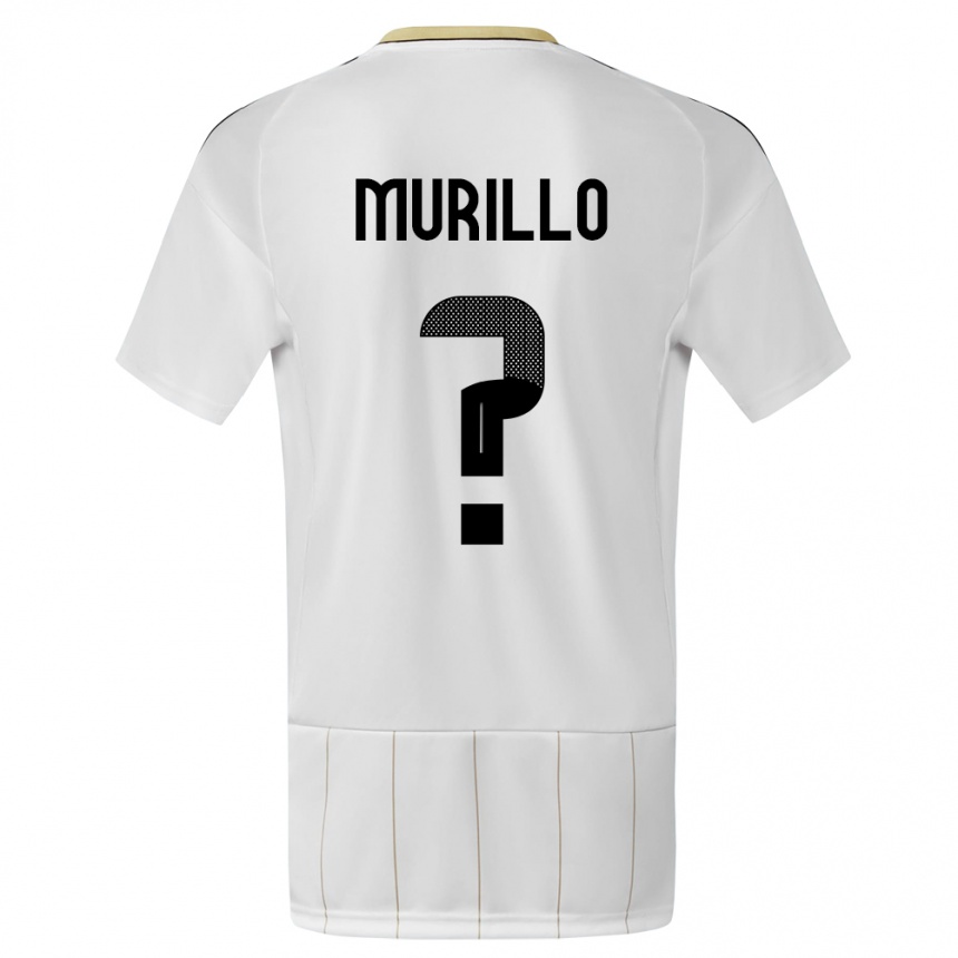 Niño Fútbol Camiseta Costa Rica Isaac Murillo #0 Blanco 2ª Equipación 24-26