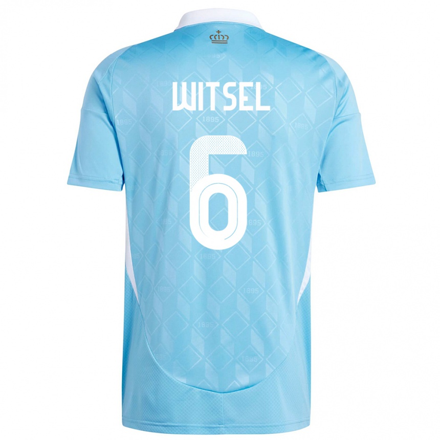 Niño Fútbol Camiseta Bélgica Axel Witsel #6 Azul 2ª Equipación 24-26