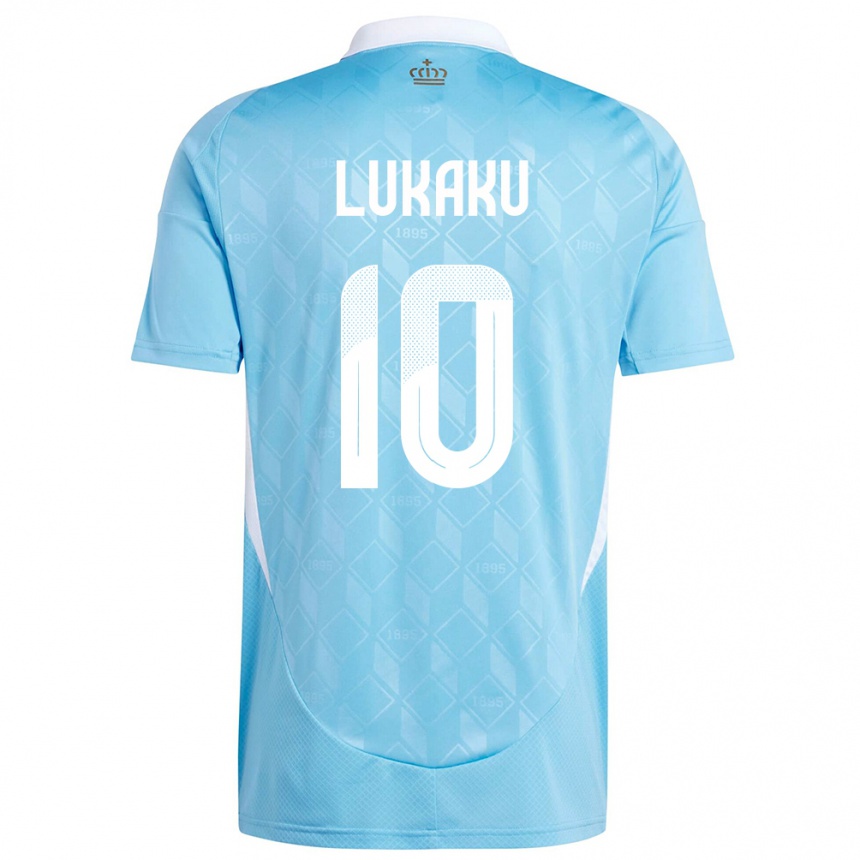 Niño Fútbol Camiseta Bélgica Romelu Lukaku #10 Azul 2ª Equipación 24-26