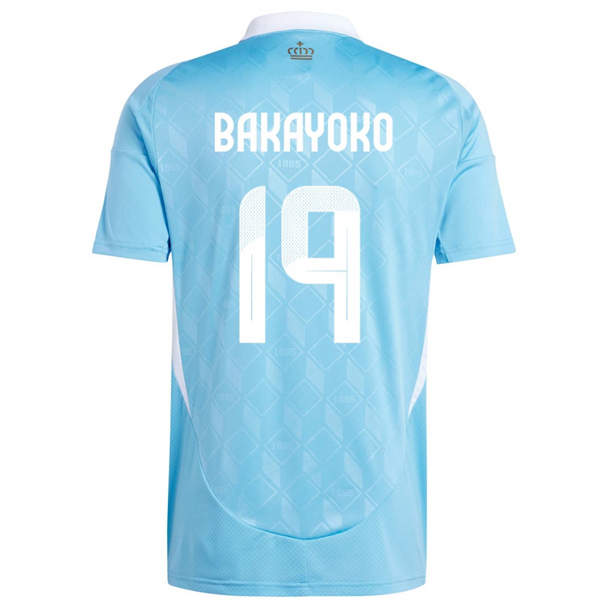 Niño Fútbol Camiseta Bélgica Johan Bakayoko #19 Azul 2ª Equipación 24-26