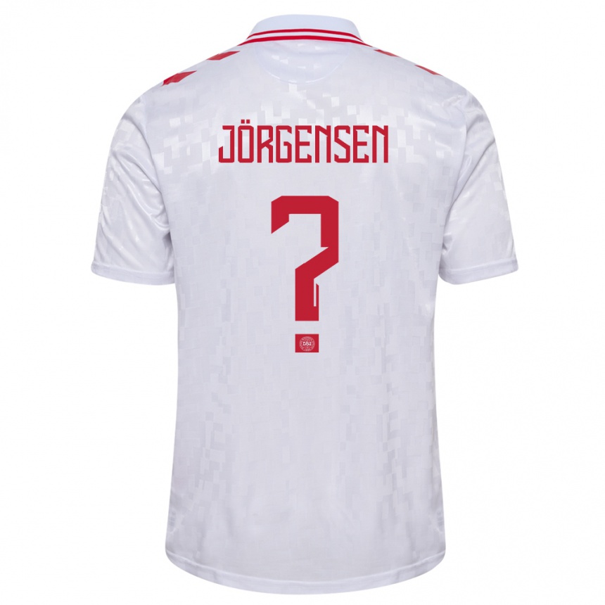 Niño Fútbol Camiseta Dinamarca Thomas Jörgensen #0 Blanco 2ª Equipación 24-26