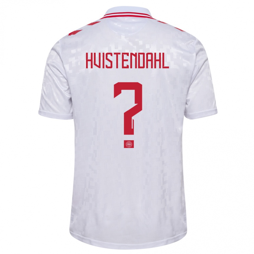 Niño Fútbol Camiseta Dinamarca Johan Hvistendahl #0 Blanco 2ª Equipación 24-26