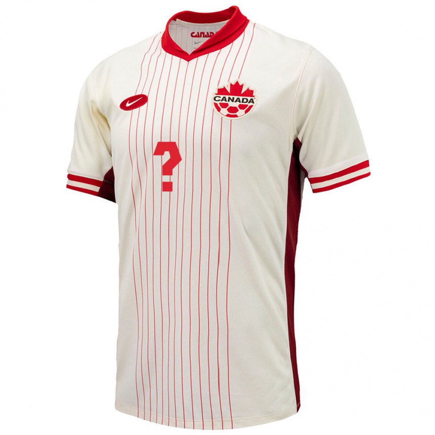 Niño Fútbol Camiseta Canadá Samuel Banfi #0 Blanco 2ª Equipación 24-26