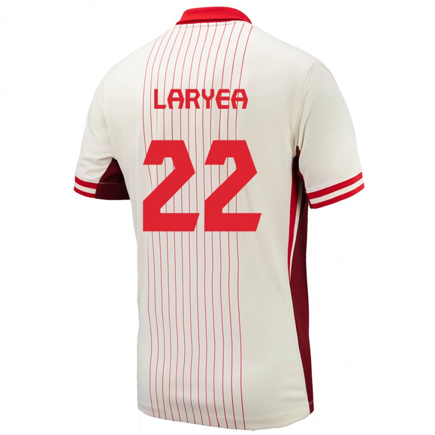 Niño Fútbol Camiseta Canadá Richie Laryea #22 Blanco 2ª Equipación 24-26