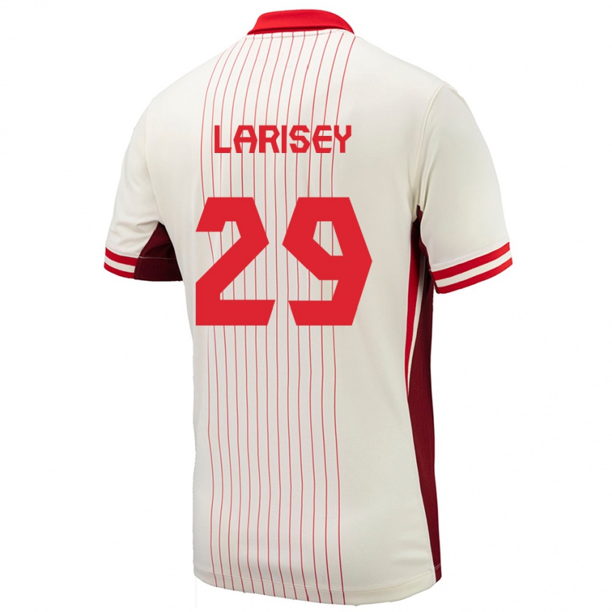 Niño Fútbol Camiseta Canadá Clarissa Larisey #29 Blanco 2ª Equipación 24-26