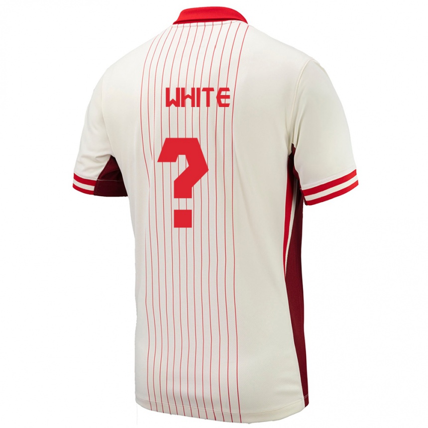 Niño Fútbol Camiseta Canadá Eric White #0 Blanco 2ª Equipación 24-26